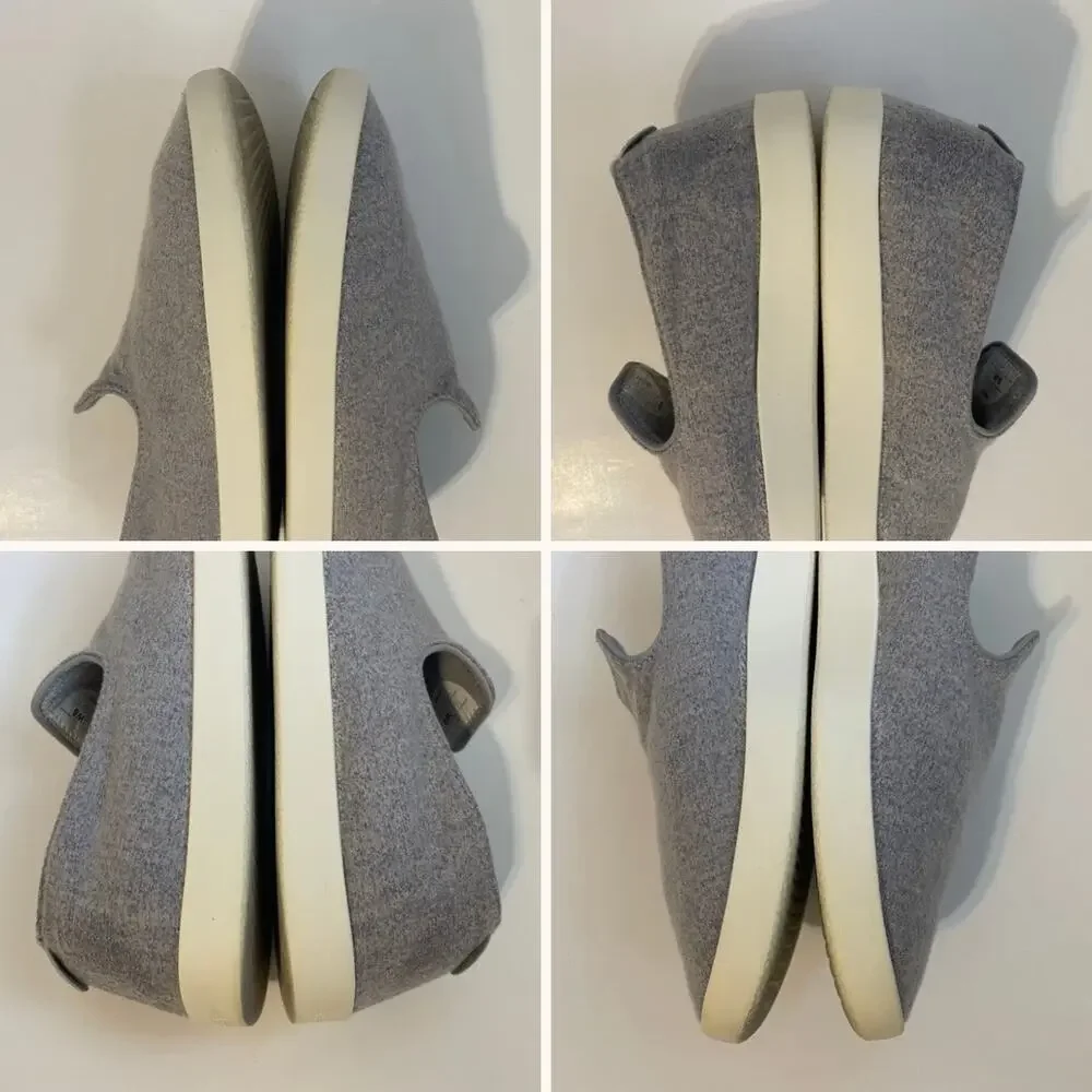 Allbirds Wool Lounger Classic Casual Slip On Loafers Women's 8 Light Blue Gray